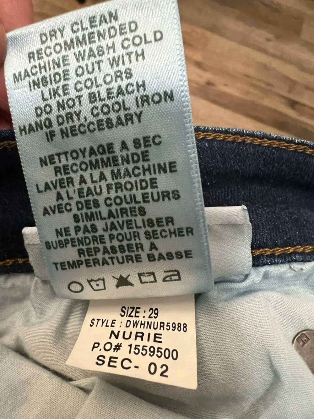 Joe's Jeans flawless “The Icon”Dark Indigo mid rise Skinny Jeans Sz 29 - Picture 7 of 8